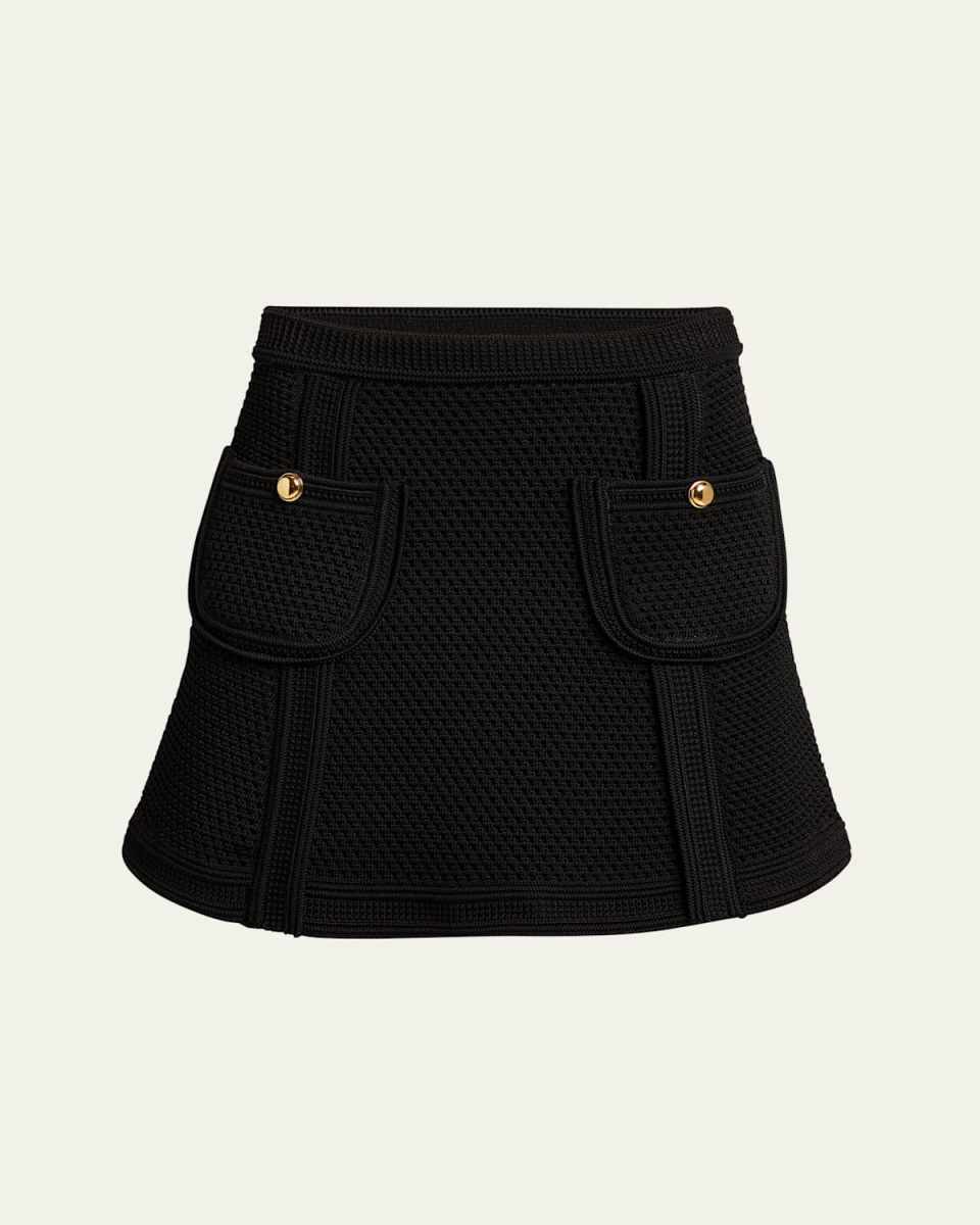 Pocket Knit Mini Skirt